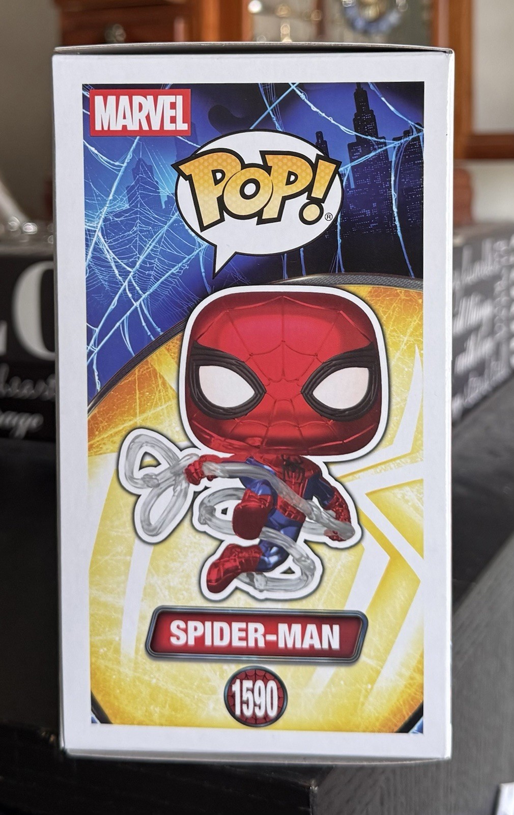 Funko Pop Marvel: Metallic SPIDER-MAN #1590 (Brand New Day) Hot Topic Exclusive