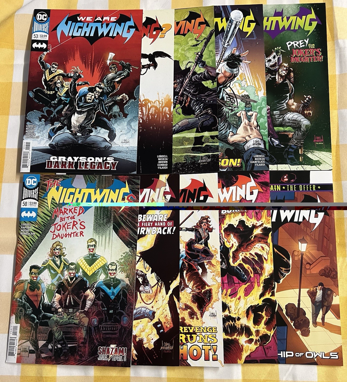 Nightwing DC Rebirth (10 ISSUE LOT 53-62) #53 54 55 56 57 58 59 60 61 62.