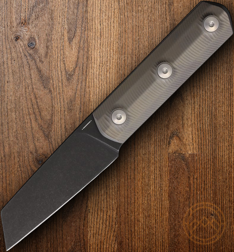 Straight Line Erny Fixed Knife 2.63″ Bohler M390 Steel Blade Titanium Handle