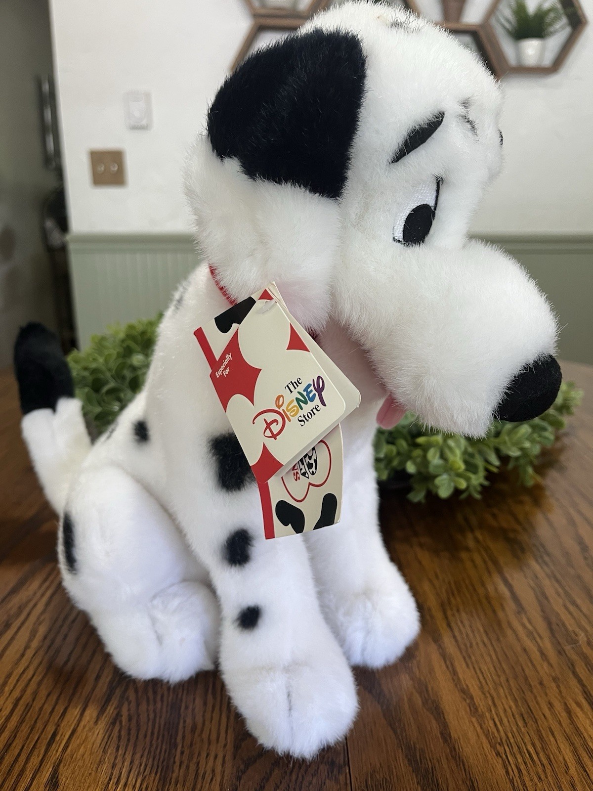 Disney 102 Dalmatians Sitting Dipstick 19” Plush Stuffed Animal Collar NEW RARE