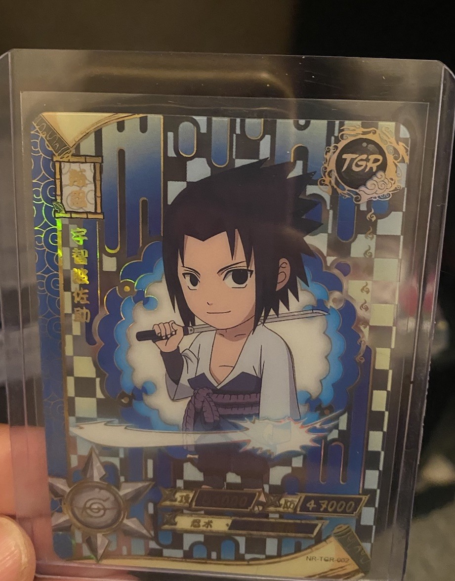 TGR Naruto Sasuke Uchiha Holo Chinese Non-Sport Trading Card NR-TGR-002 /3000
