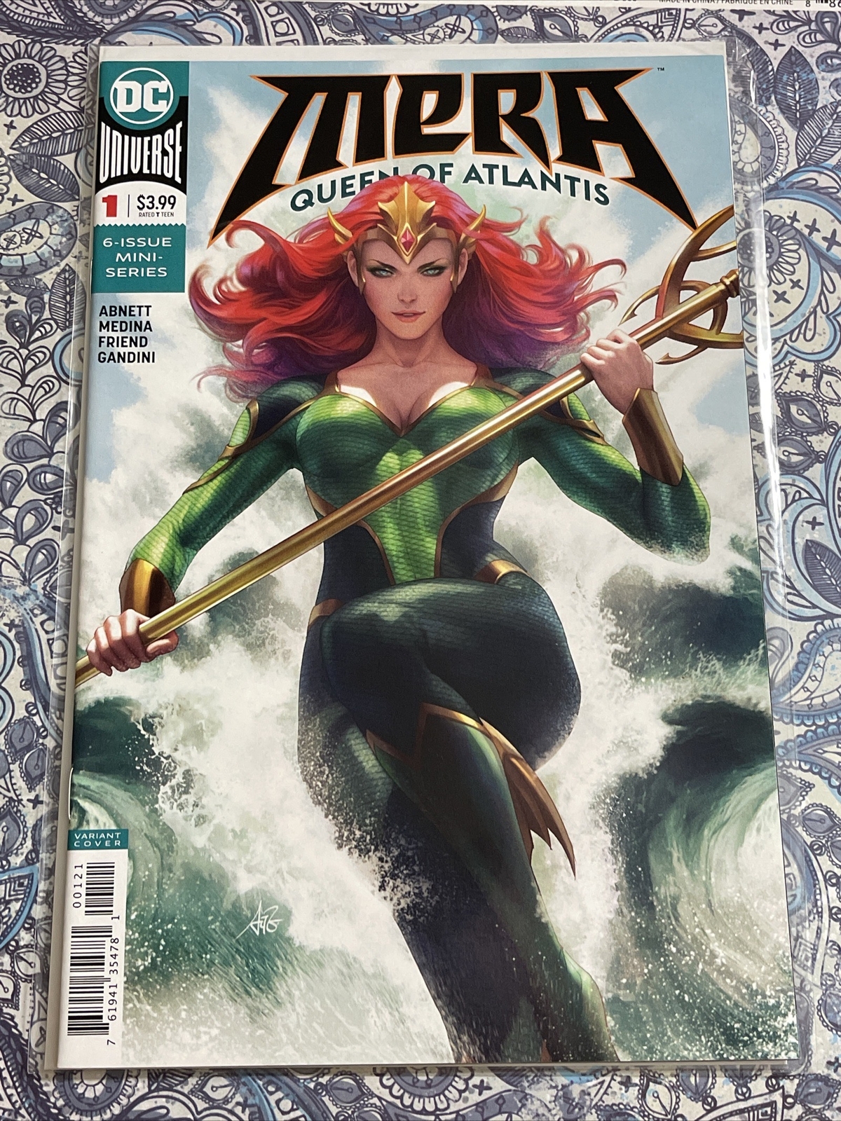 MERA QUEEN OF ATLANTIS #1 ARTGERM VARIANT COVER 2018 AMBER HEARD ocean master DC