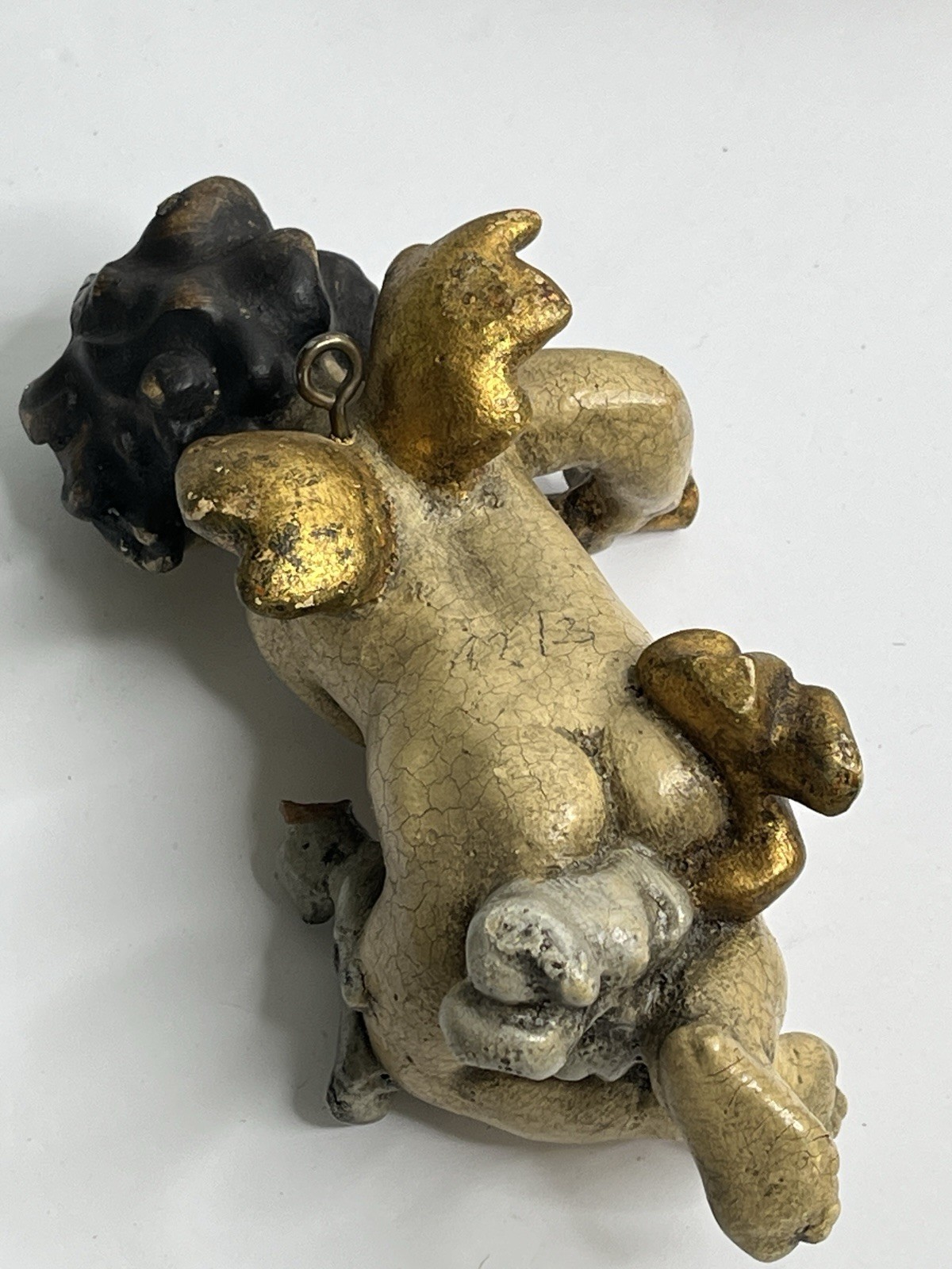 Pair Of Mid 20th Century Italian Putti Baroque-Style Cherubs Hand-Crafted Small