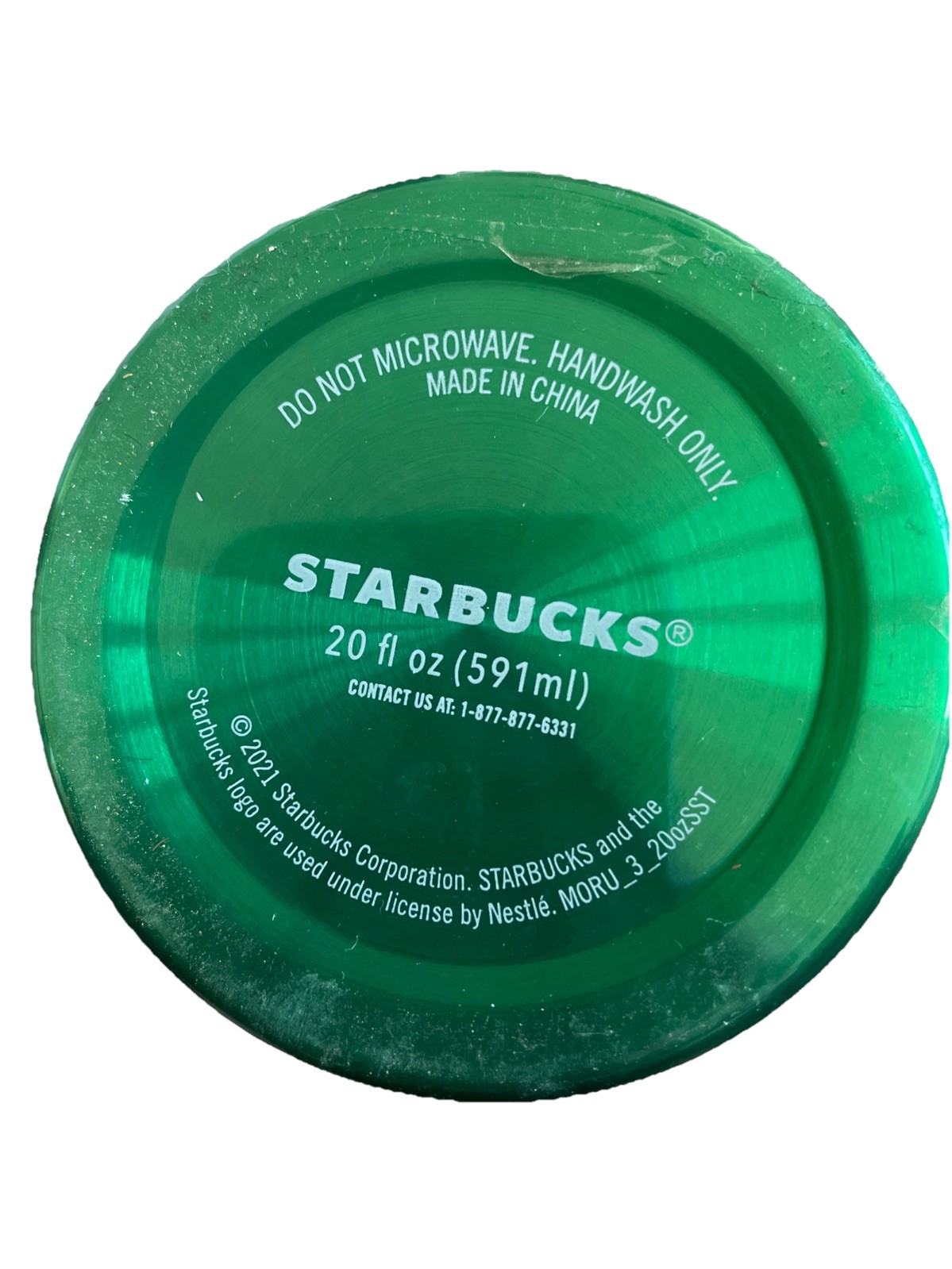 Starbucks Metallic Green Vacuum Insulated 20 fl oz Tumbler With Lid New