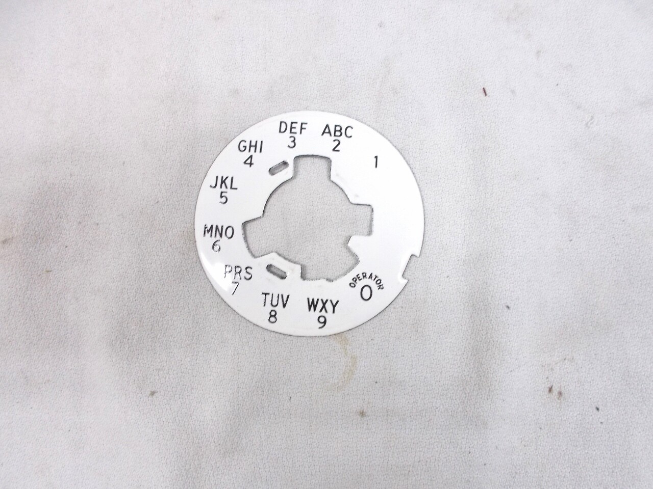 Unused Northern Electric/Western Electric Porcelain Number Plate
