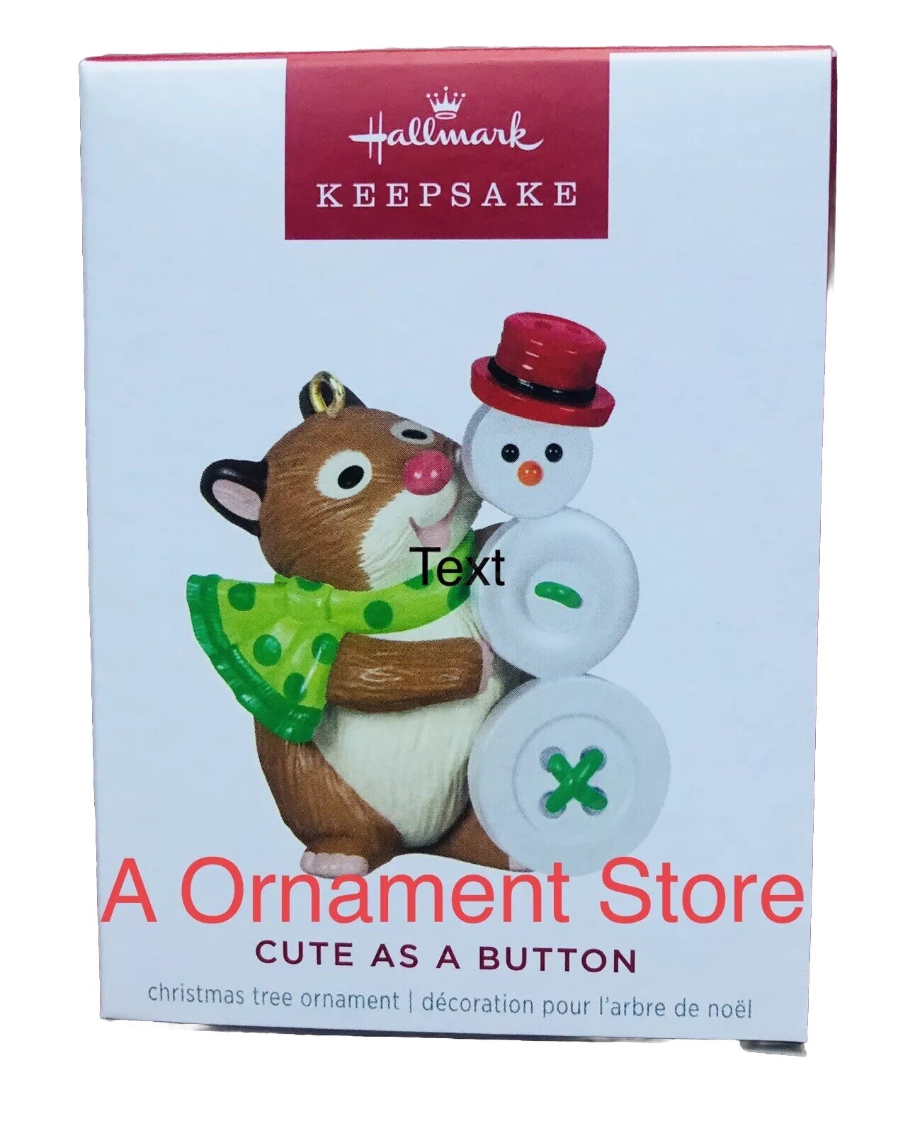2024 Hallmark CUTE AS A BUTTON #2 in series Ornament