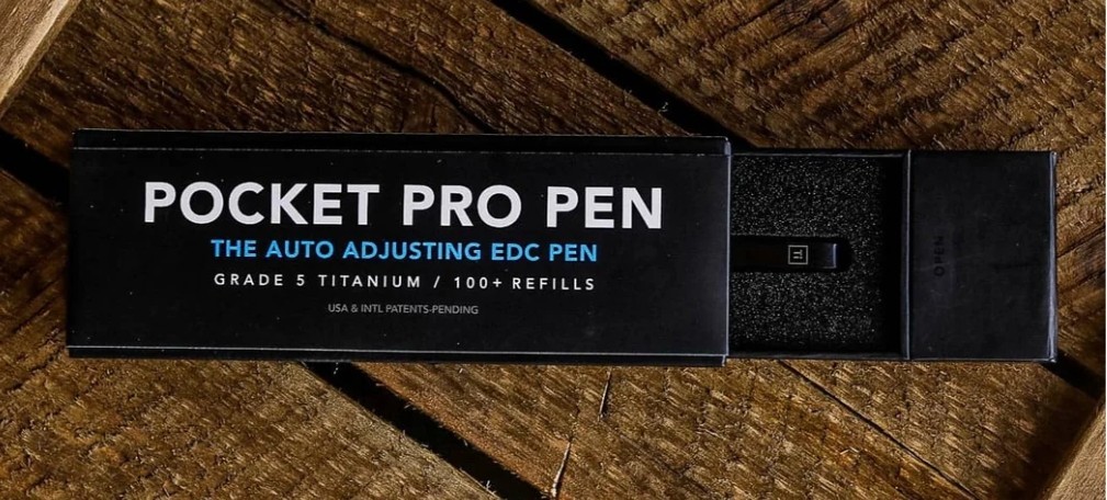 Big Idea Design | Ti Pocket Pro Pen | EDC Auto-Adjust Titanium Nib | AUTH DEALER