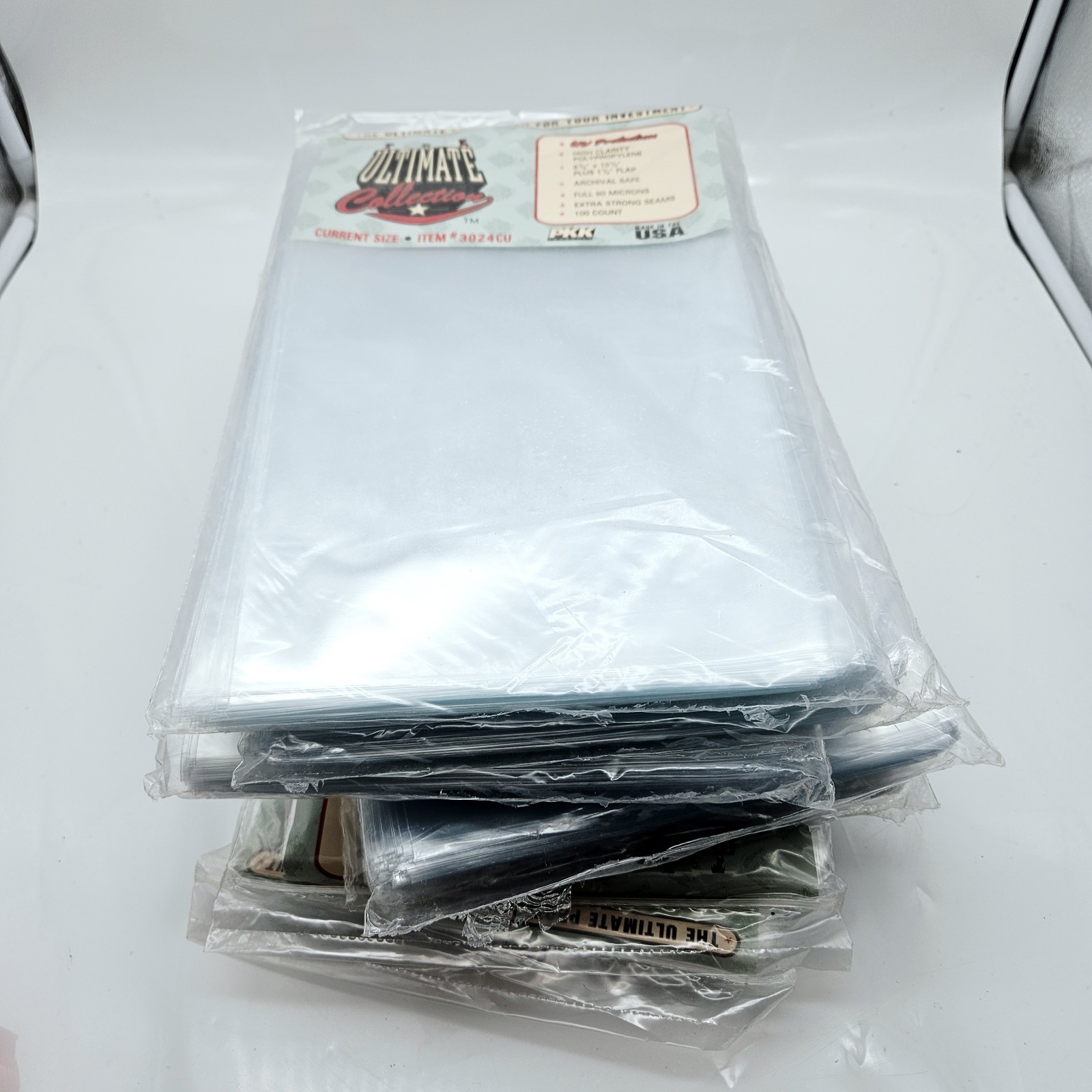 1000 Qty Protective Comic Book Sleeves 10 Packs of 100
