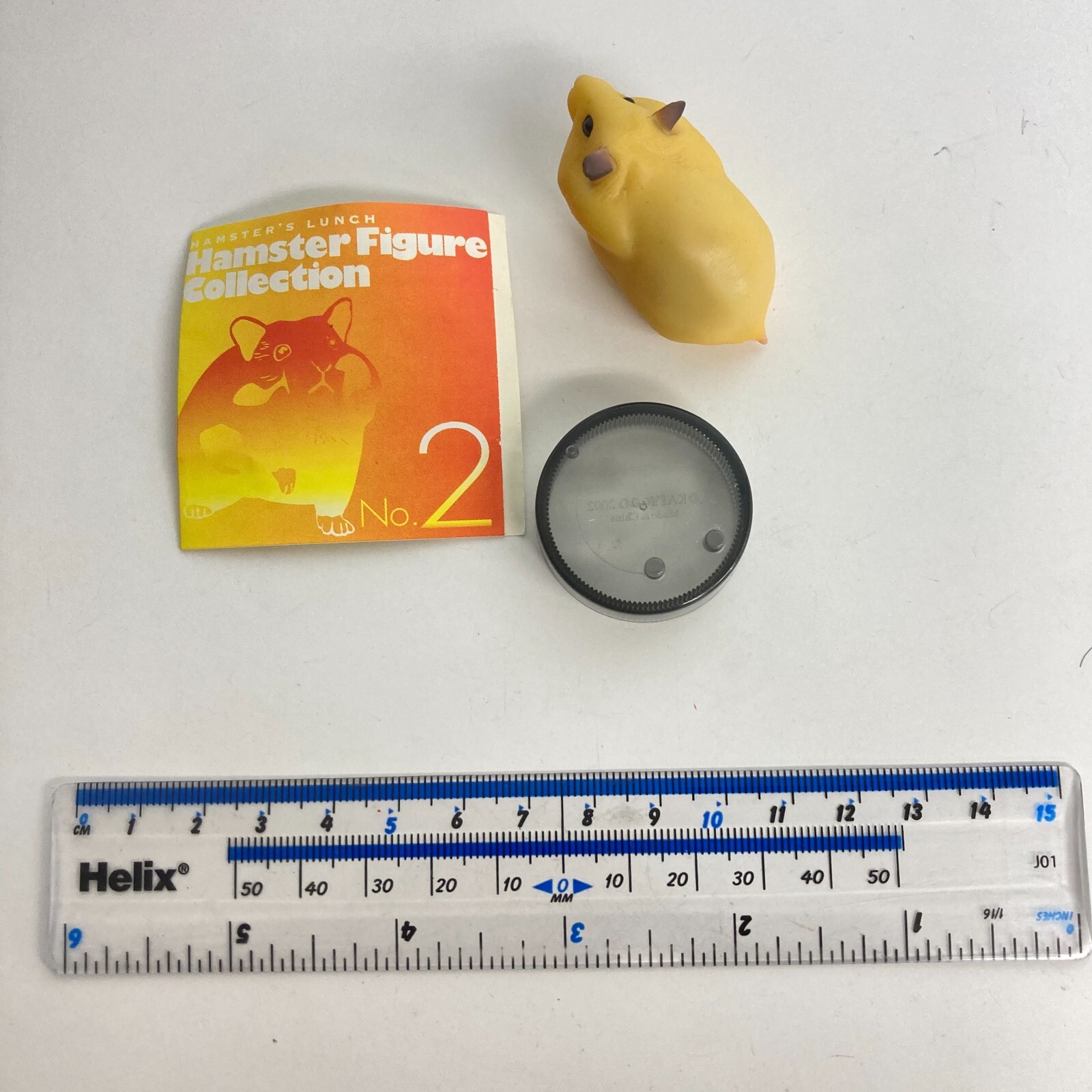 Kaiyodo Hamster’s Lunch Bottle Cap Figure #2 Golden Hamster Full Mouth Apricot