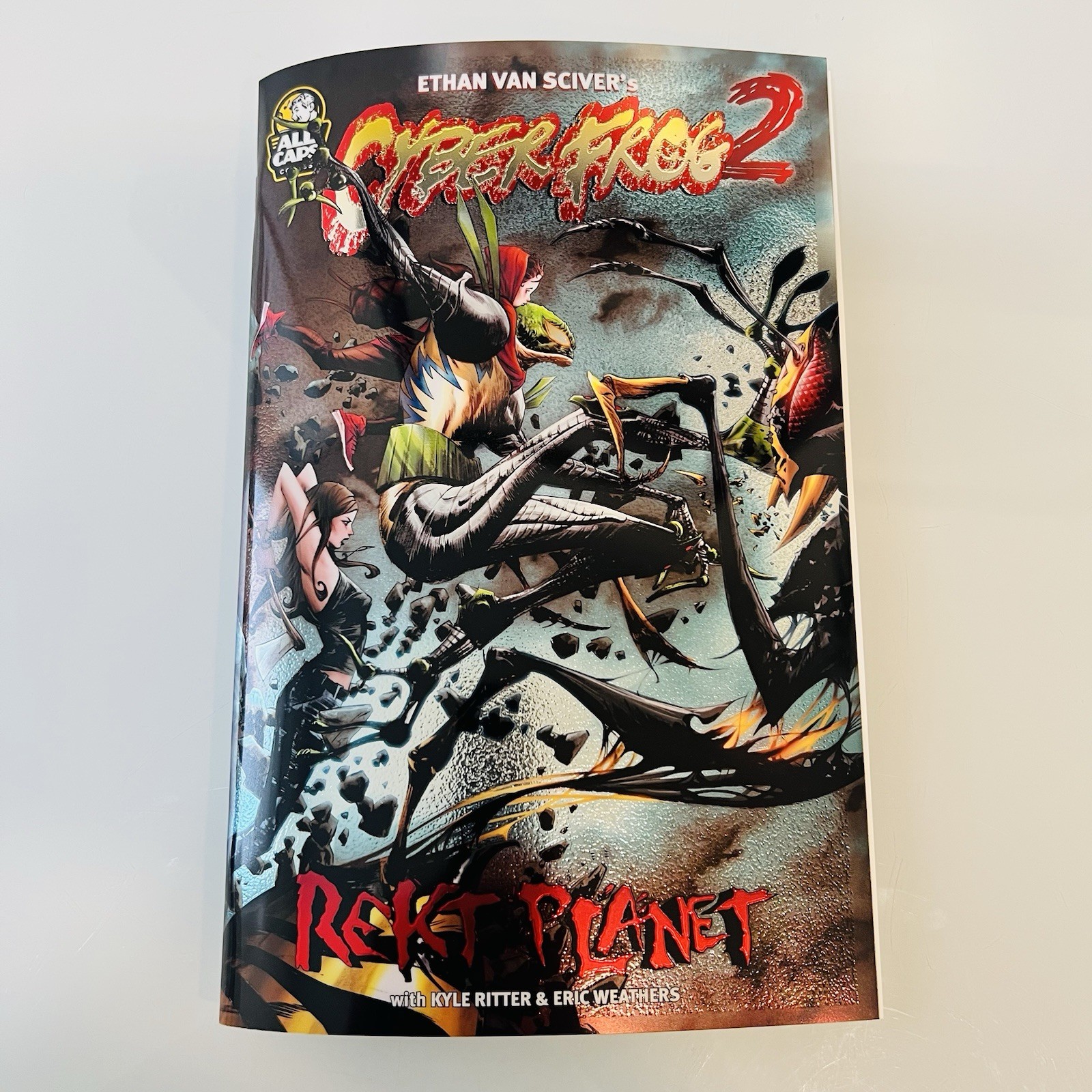 Cyberfrog 2 Rekt Planet Chromium Cover and Blood Honey Signed Ethan Van Sciver