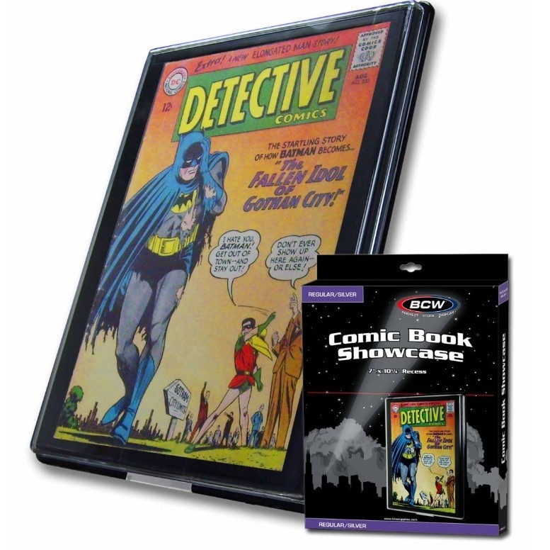 BCW Comic Book Showcase – Silver (Wall Mountable)