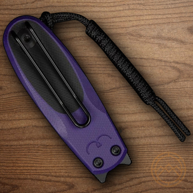 Civivi Purr Folding Knife 1.88″ Nitro V Steel Blade Gray And Purple G10 Handle