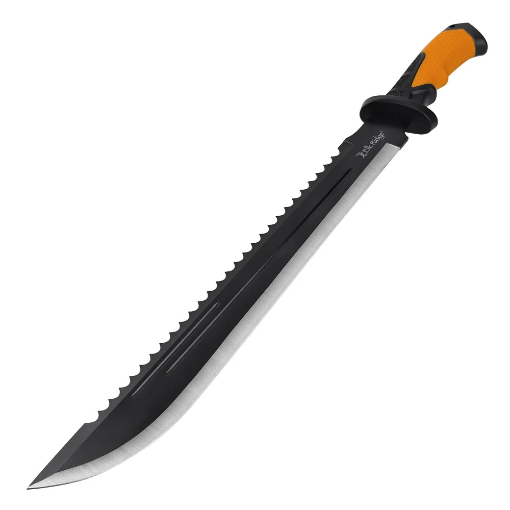 Elk Ridge Full Tang Machete w/Nylon Fiber Handle & Reinforced Nylon Fiber Sheath