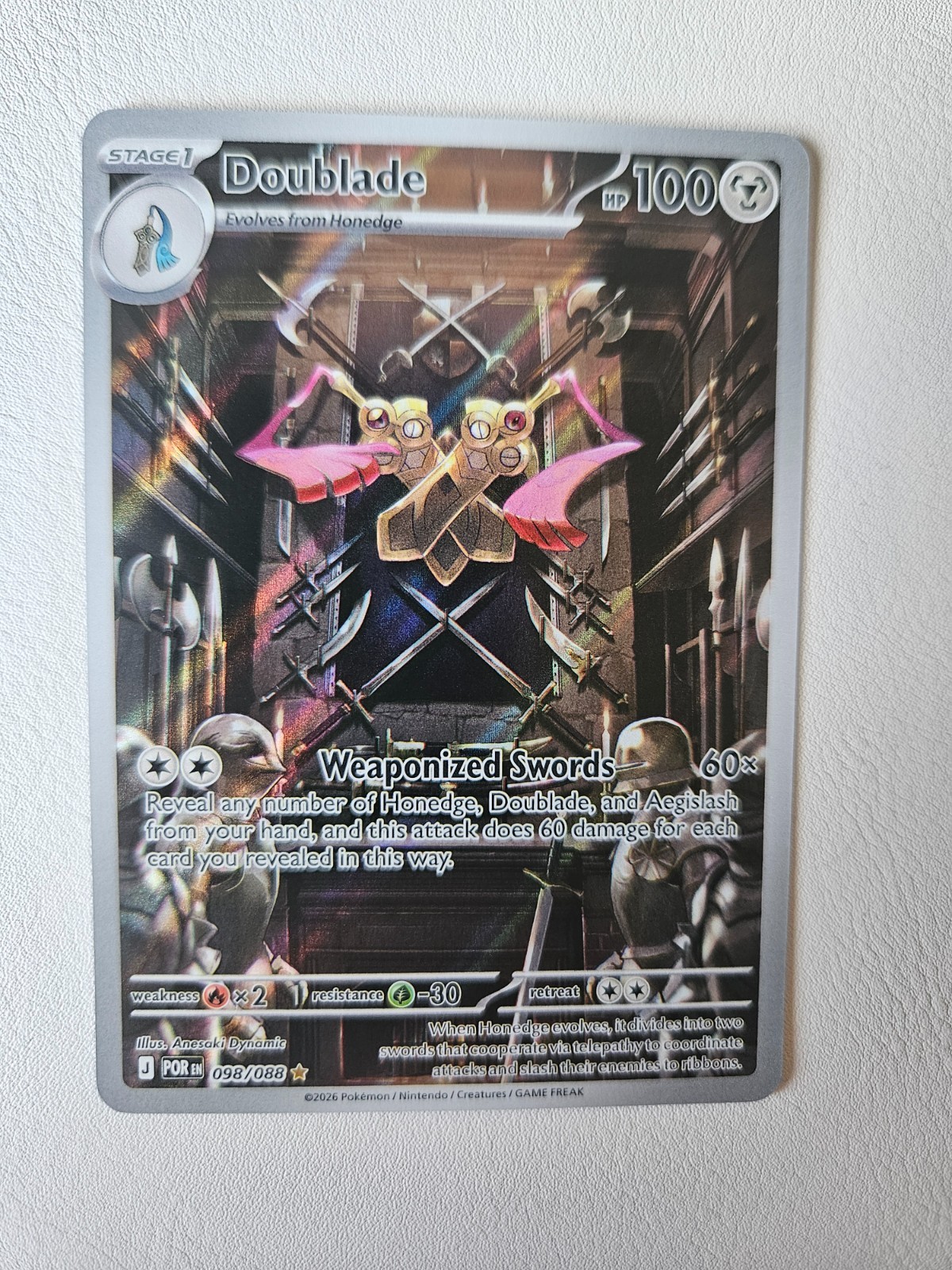 Doublade Illustration Rare 98/88 Perfect Order Pokemon NM