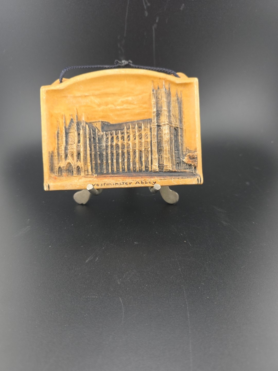 Vintage 3D Wall Plaque Of Westminster Abbey 3.5 Inches In Height And 4.5 Inches