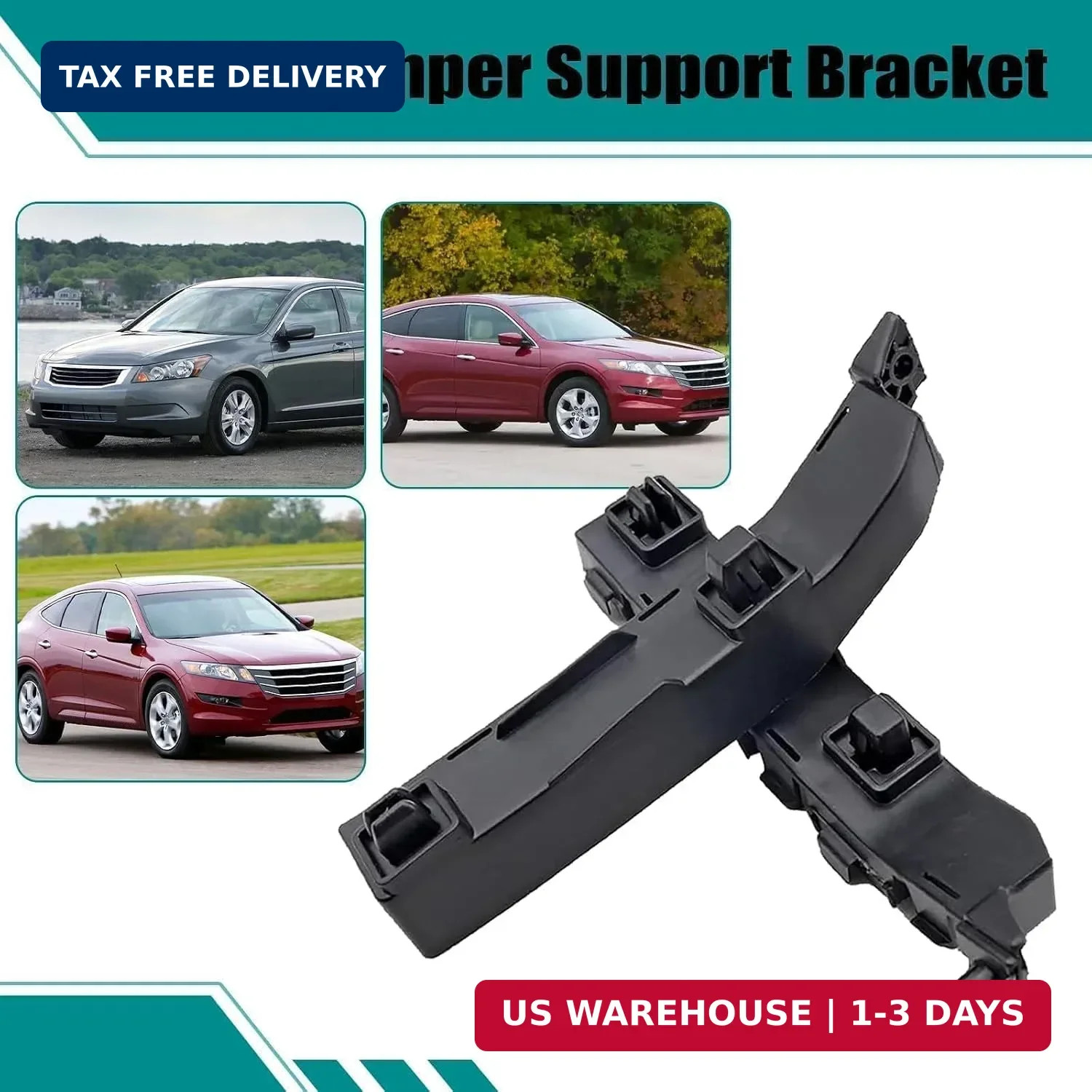 SecosAutoparts 1 Pair Front Bumper Mounting Support Bracket, 71198-TA0-A00, 7119