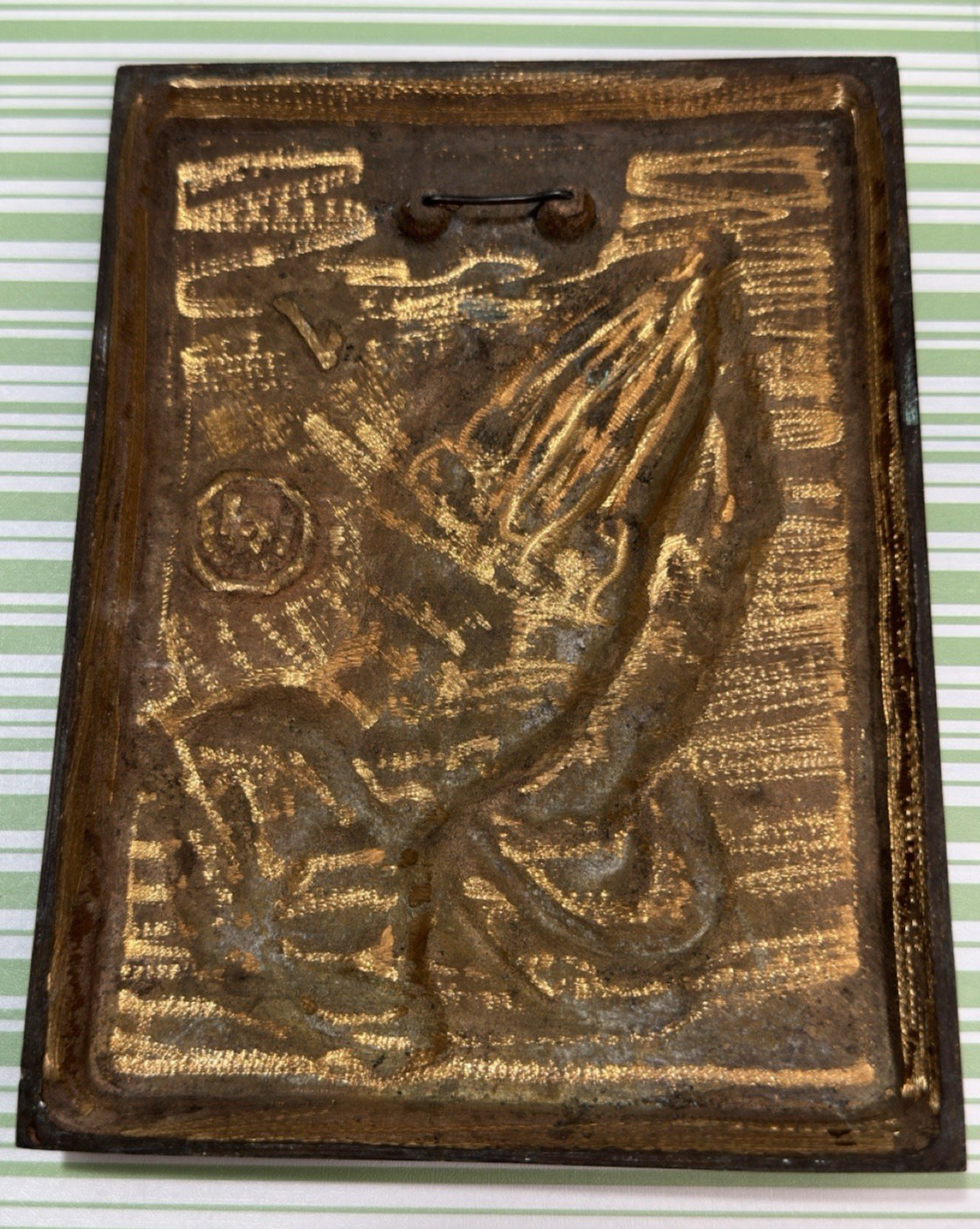 Vintage Patina Bronze Praying Hands Religious German Bronze Albrecht Durer