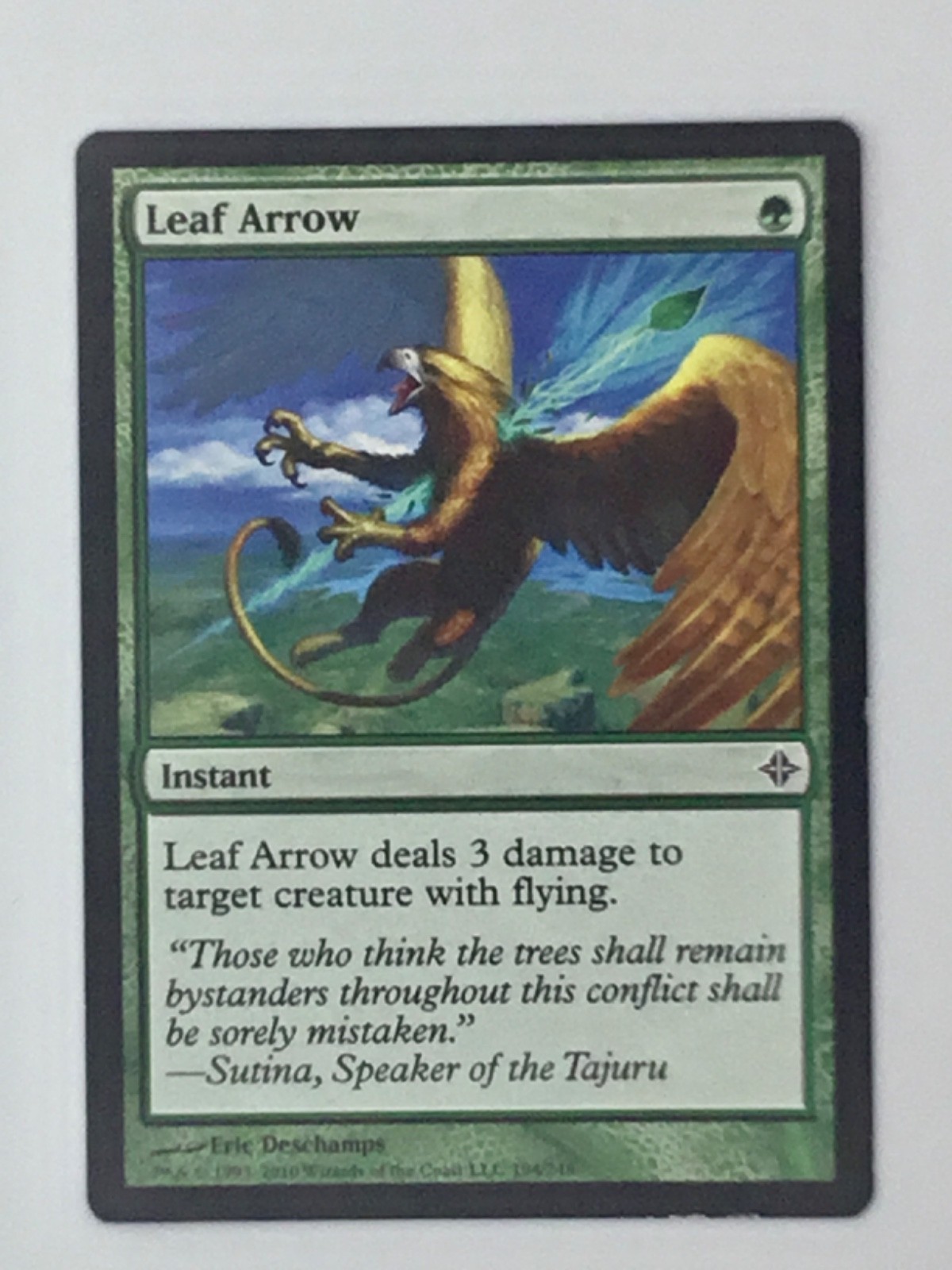 MTG Leaf Arrow Instant Rise of the Eldrazi 194/248 Wizards Coast Deschamps NM