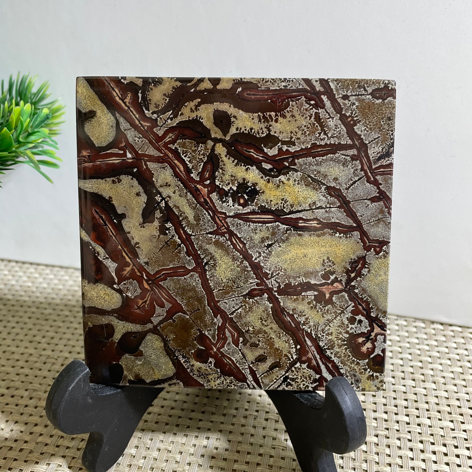 228g Beautiful Chinese Dendritic Limestone Picture Stone Guohua – Rare