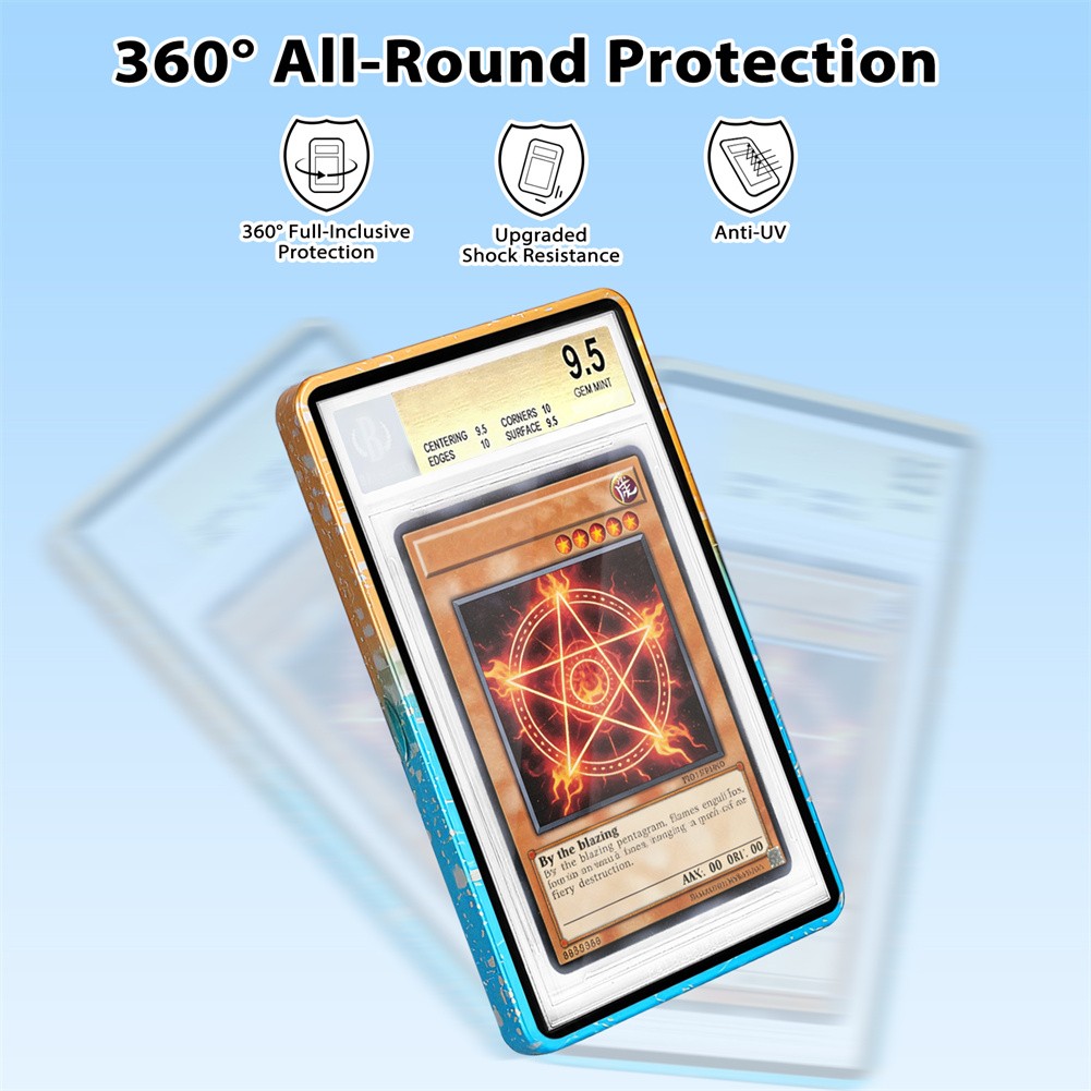 Magnetic Metal Slabs Protector for BGS Graded Cards UV-Resistant Case Sleeves