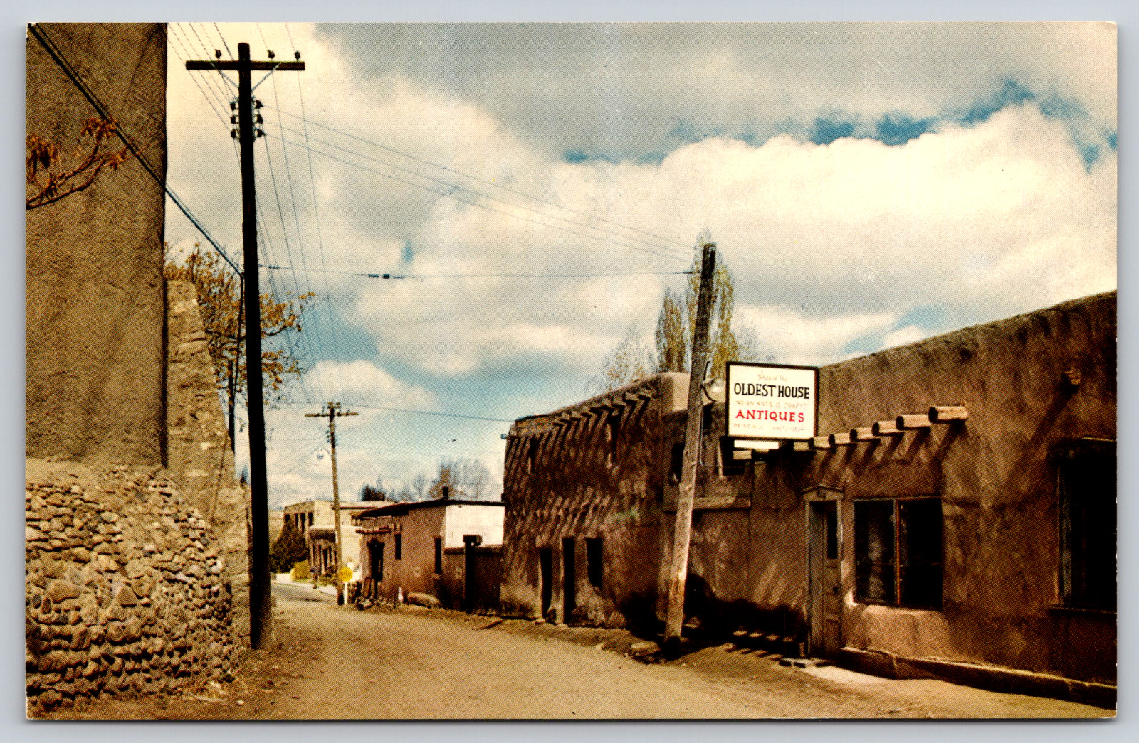 Postcard New Mexico Santa Fe Oldest House in the United States
