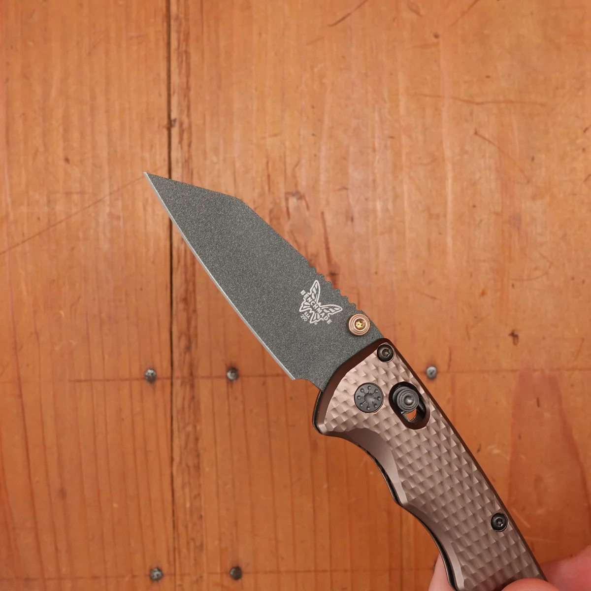 Benchmade 290BK-1 Full Immunity Flat Dark Earth Aluminum Wharncliffe Knife