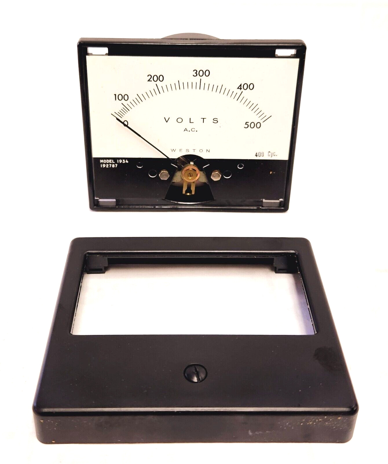 WESTON MODEL 1934, 0-500 FS 10 MA AC VOLT, PANEL METER (NEW)