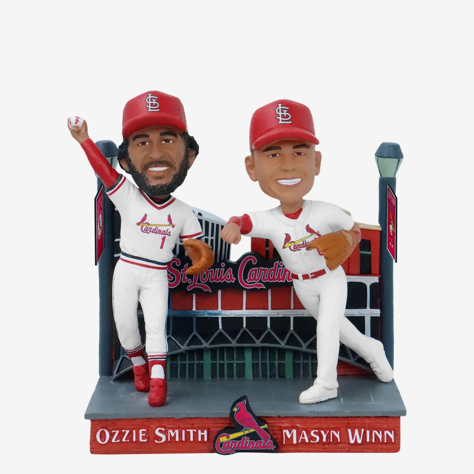 Ozzie Smith & Masyn Winn St. Louis Cardinals Then And Now Bobblehead MLB