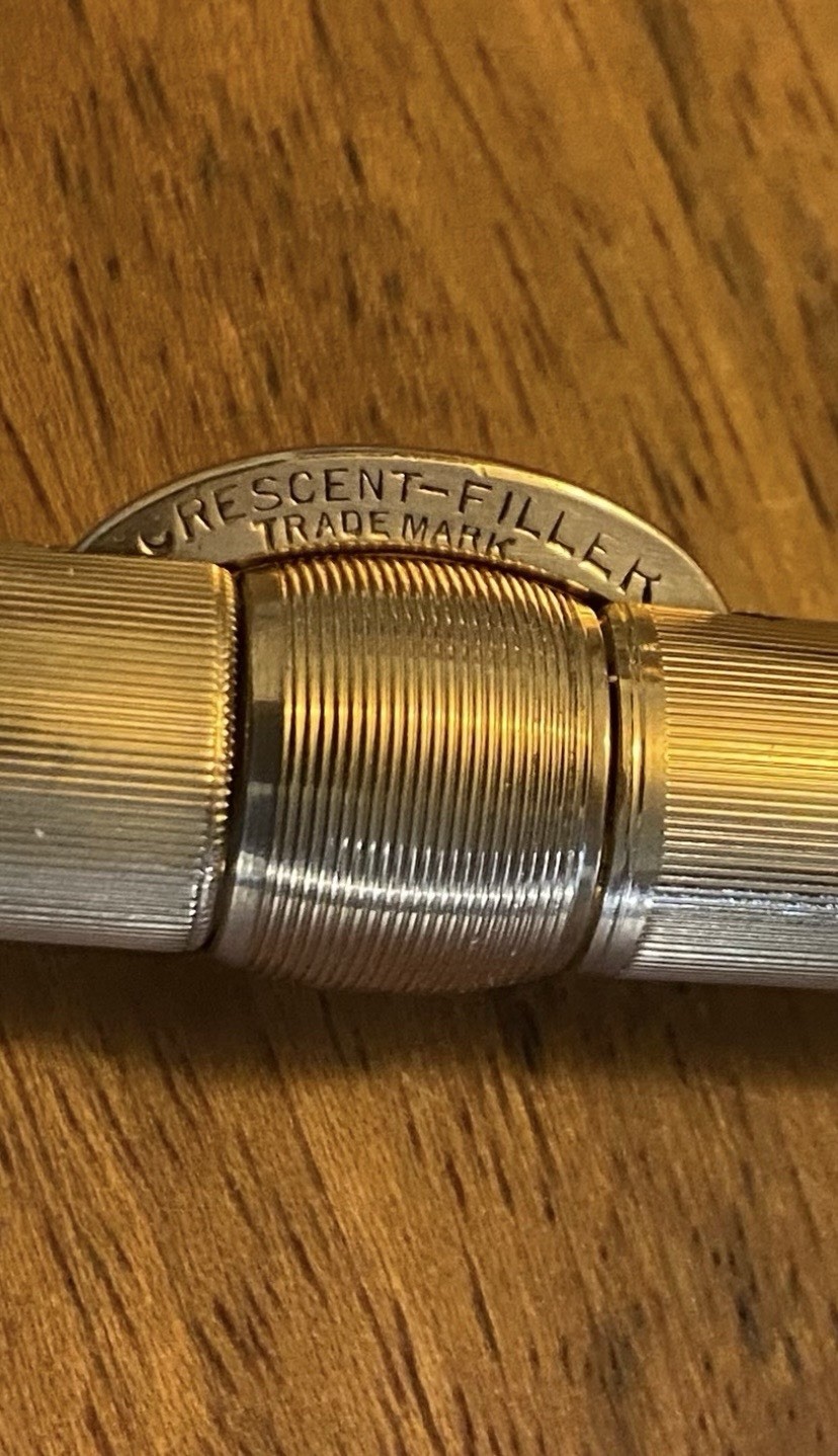 Vintage Conklin Crescent-Filler Gold Filled Fountain Pen ..Raer