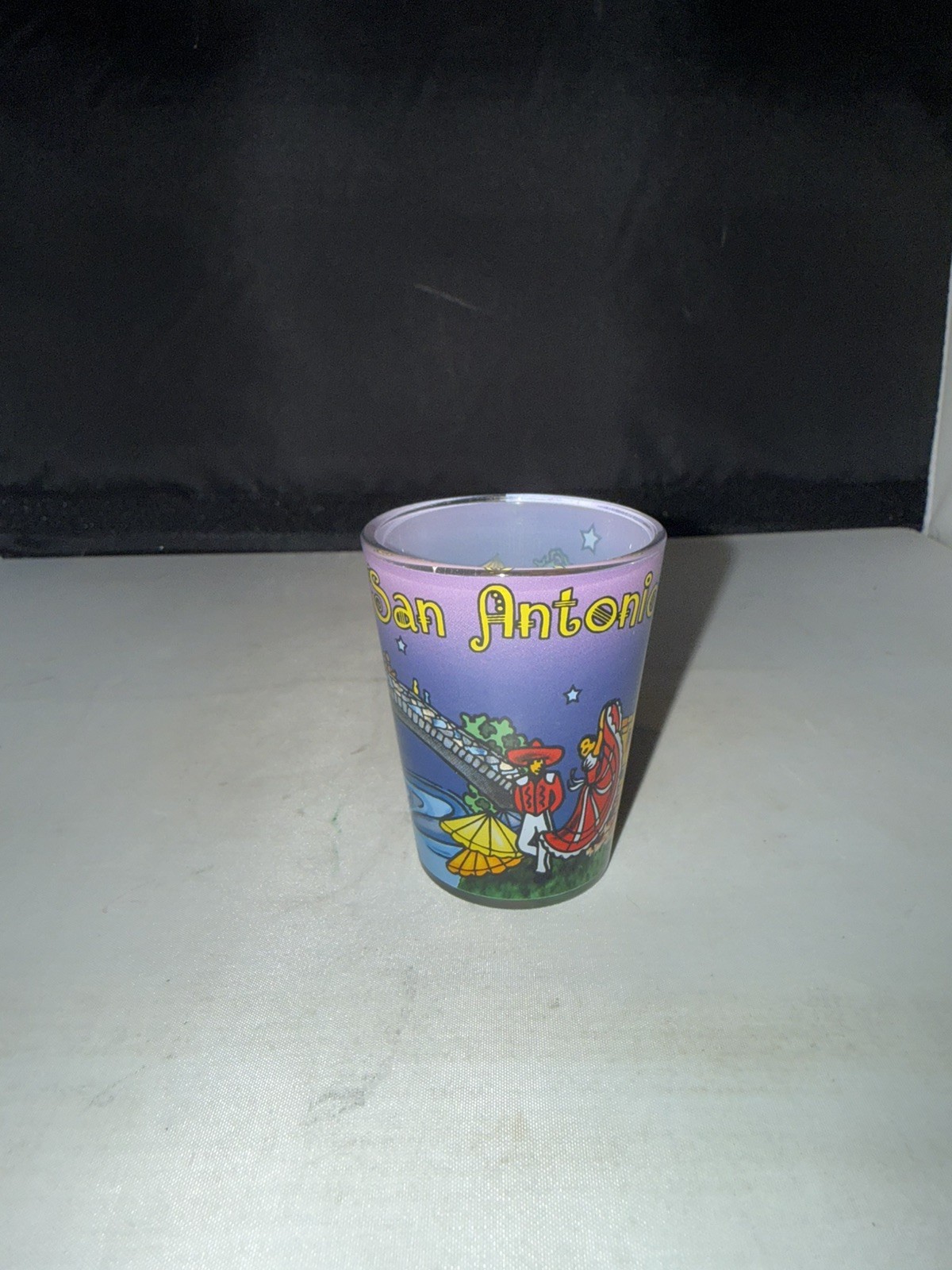 Shot Glass San Antonio Texas Riverwalk Alamo Tower of Americas Spurs