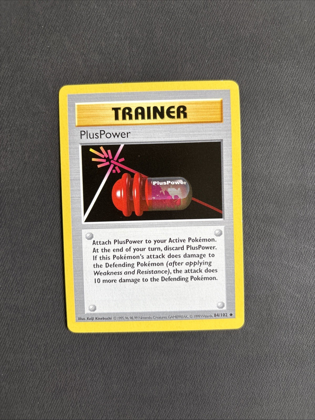 Pokémon TCG PlusPower Base Set 84/102 Regular Shadowless Uncommon WOTC – NM/LP