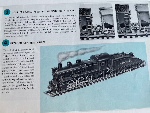 GILBERT “Ho” Trains – 1955 Catalogue (The A.C. Gilbert Company)