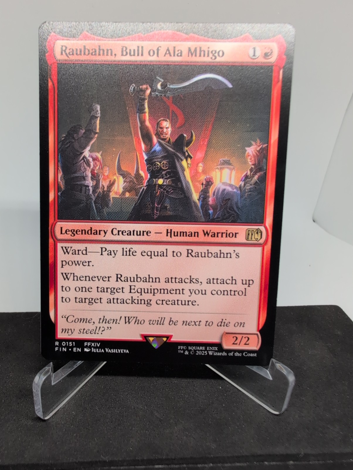MTG Raubahn Bull of Ala Mhigo – Final Fantasy R 0151 – Rare – Free P&P
