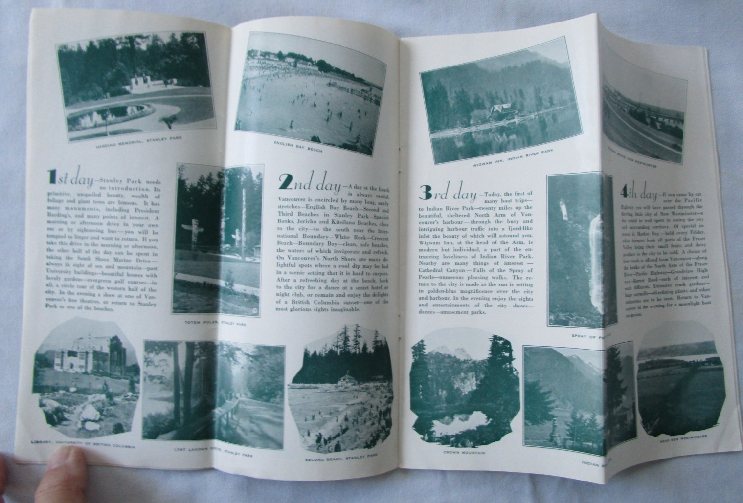 14 DAYS AT VANCOUVER, B.C.- Canadian Steamships & Railroads – Brochure – 1930’s