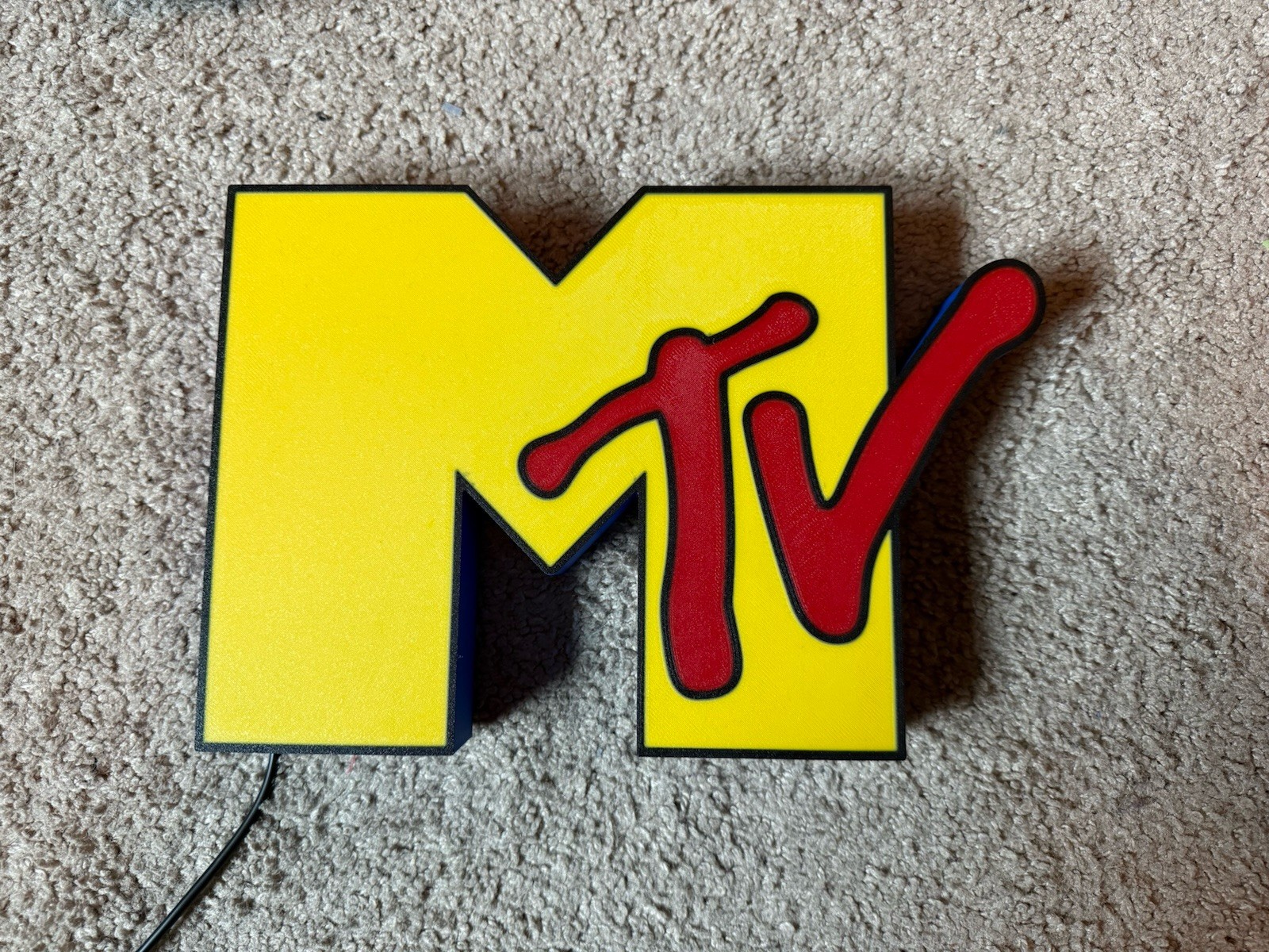 Light Up MTV Decoration Sign Extra Large XXL 14” Wide
