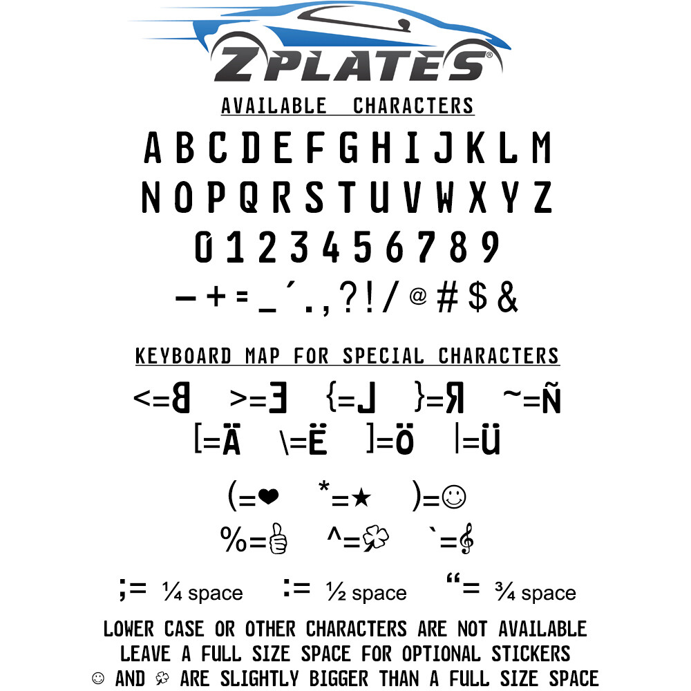 Custom German License Plate + Frame: Customize Your Plate