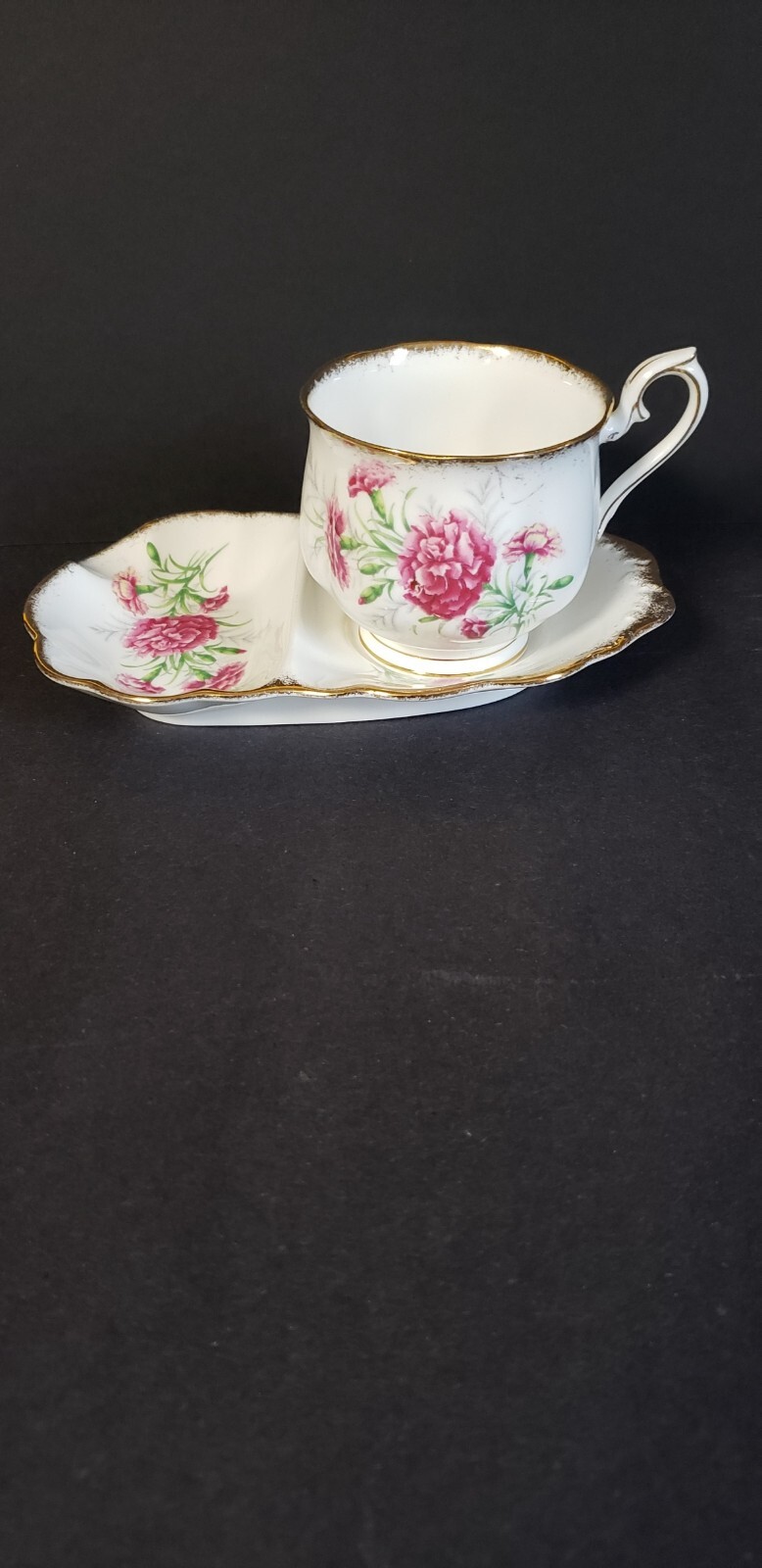 Vintage Royal Albert Carnation Friendship series 12, cup with saucer
