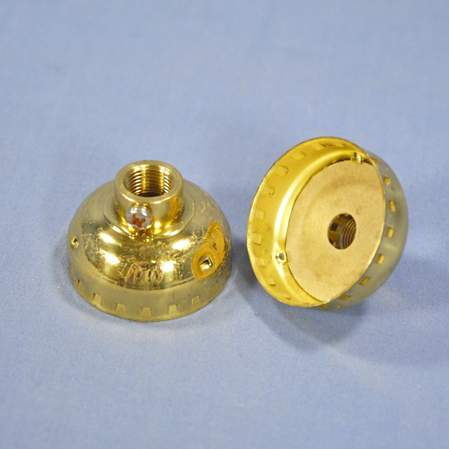 Leviton 7133 Deep Metal Lampholder Light Socket 1/4 IPS Cap + Set Screw Bulk 2pk