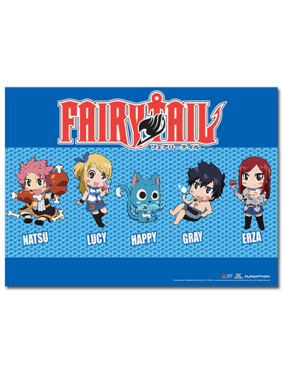 Fairy Tail – SD Group 2 Wall Scroll 31″W x 43″H