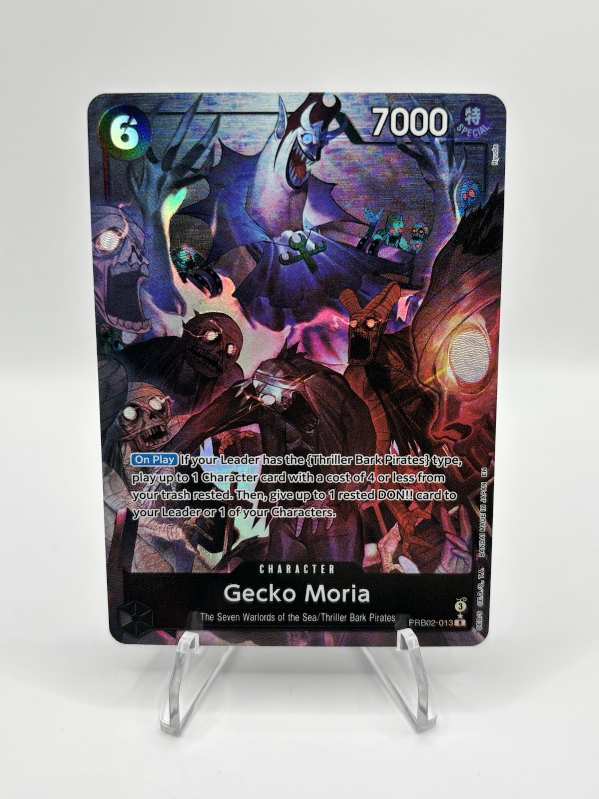 One Piece CCG Gecko Moria PRB02-013 Alt Art – English – MINT