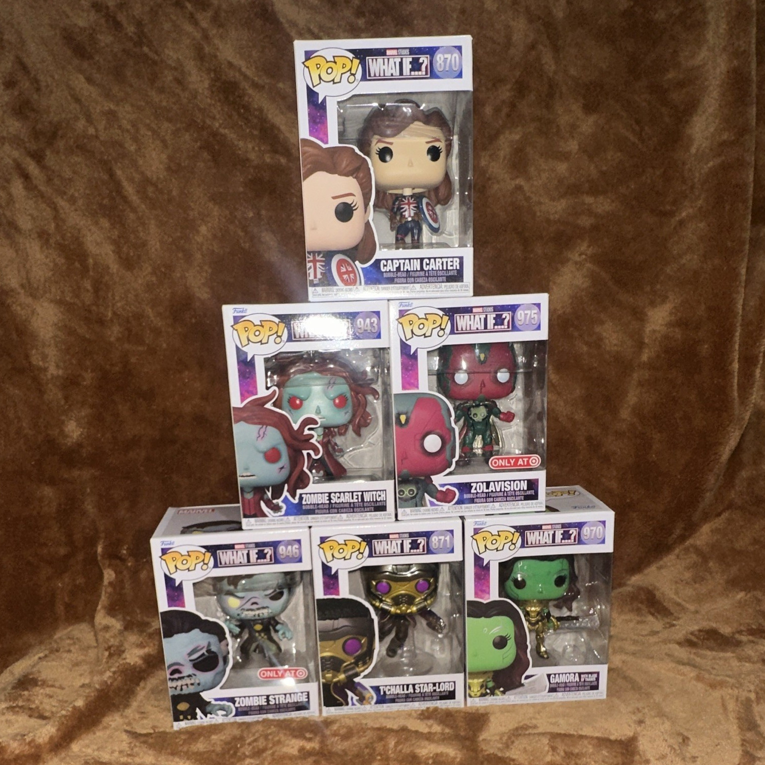 Funko Pop! Marvel What If…? 6-Pack Vinyl Figures Captain Carter Target Excl