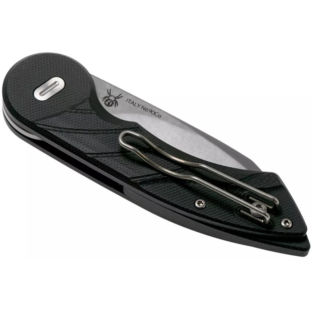 Fox Knives RADIUS Button Lock 2.95″ Folding Pocket Knife Snakeskin/Carbon Fiber