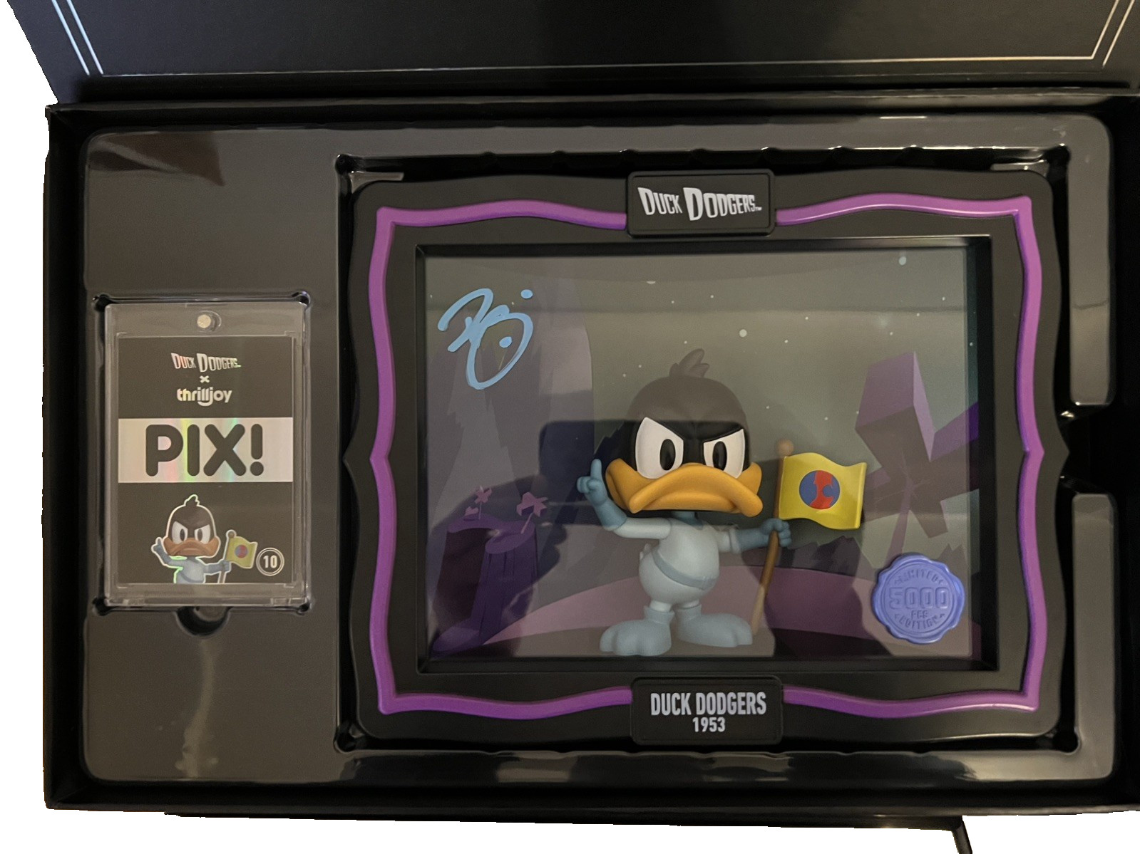 Thrilljoy Pix! Duck Dodgers 1953 Exclusive – Signed by Brian Mariotti NYC 2024