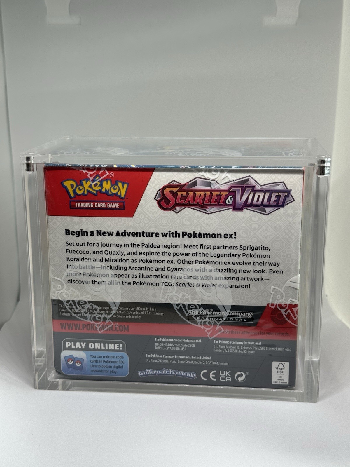 Pokemon Scarlet & Violet Sealed Booster Box With Grail Guard