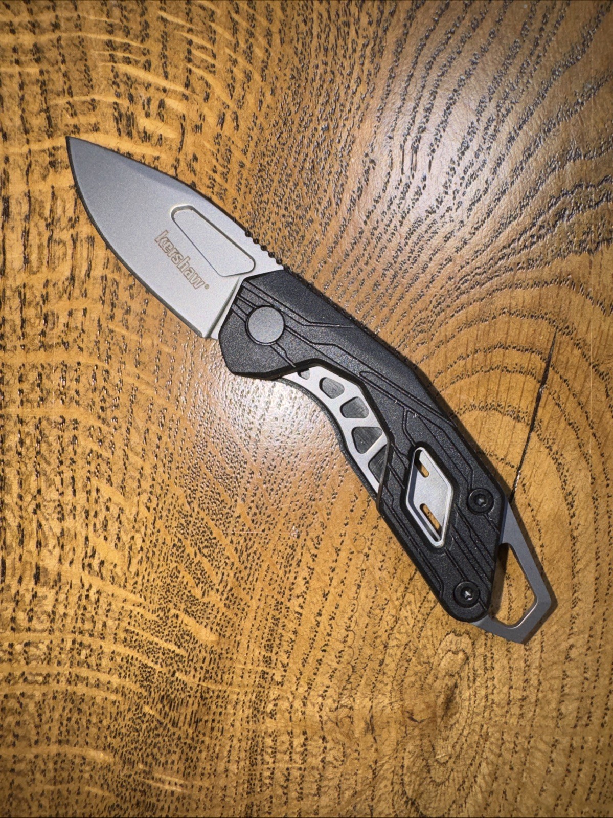 Kershaw 1230 Diode Drop Point Liner Lock 3Cr13MoV With Miscellaneous Lanyard