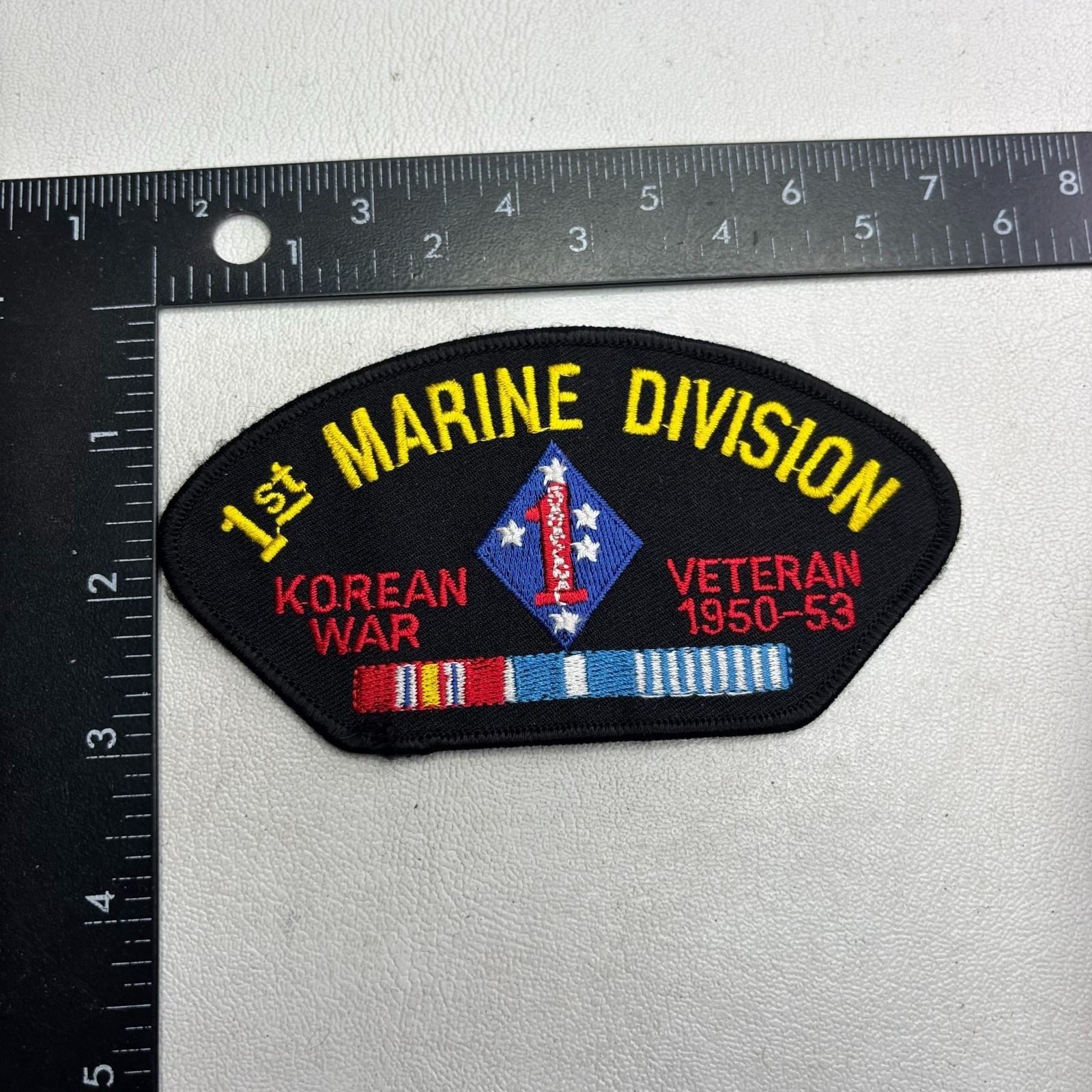 Military 1ST MARINE DIVISION KOREAN WAR VETERAN 1950-1953 Patch 62X9
