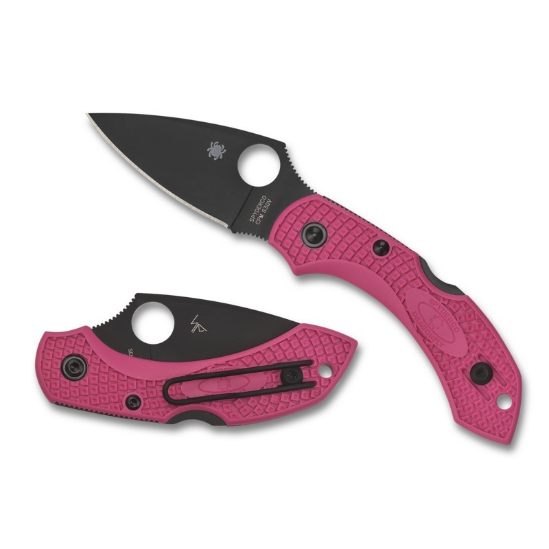 Spyderco C28FPPNS30VBK2 Dragonfly 2 Folding Knife 2.30″ CRM-S30V Black Plain