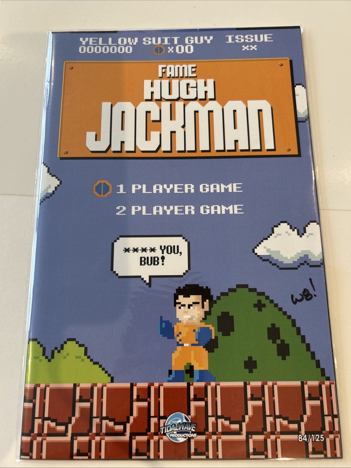 Fame HUGH JACKMAN MATTHEW WAITE 8-BIT SIGNED W/COA 84/125