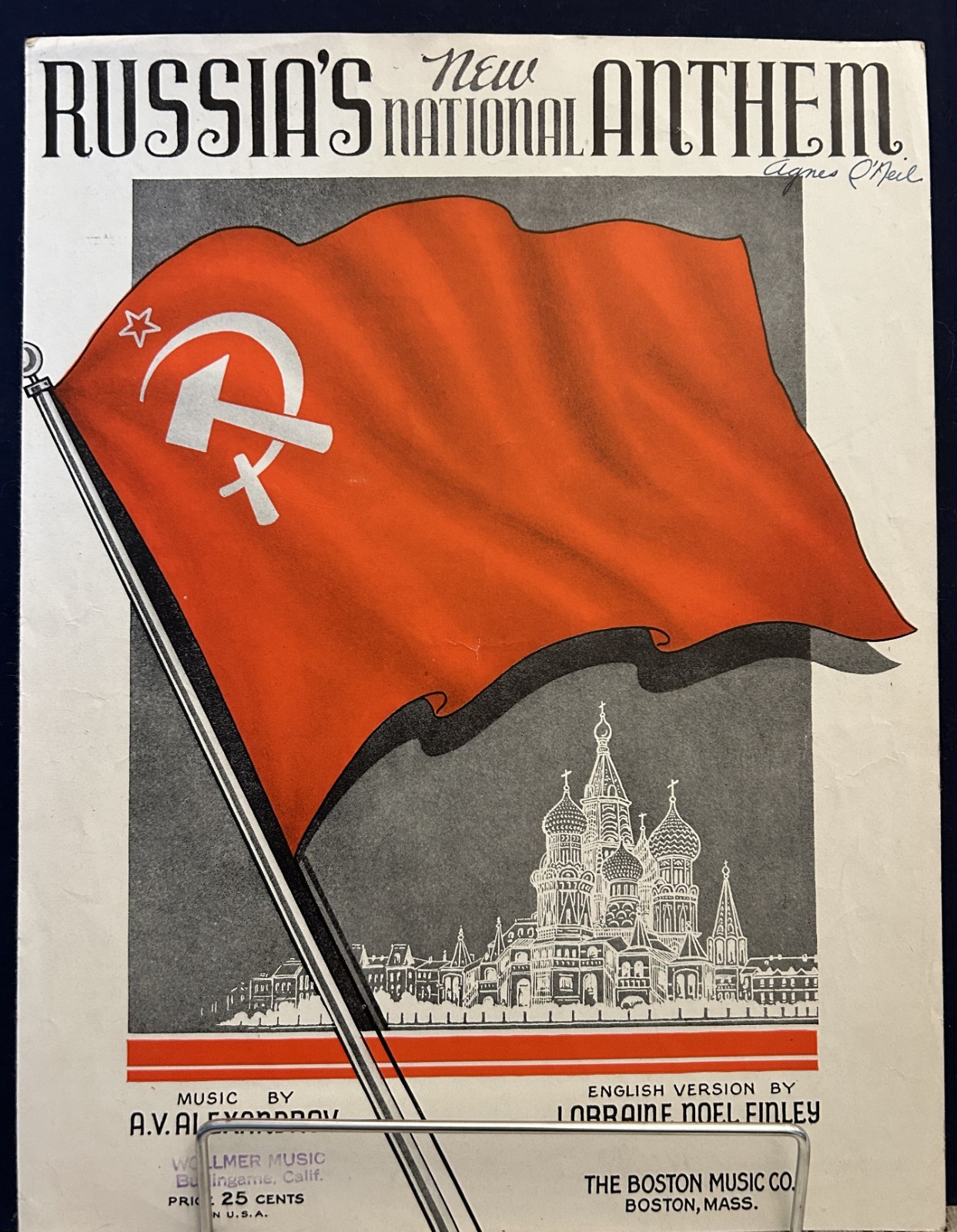 Vintage Sheet Music & 1944 Allied Propaganda – Russia’s New National Anthem