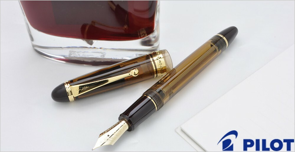 Pilot Namiki CUSTOM 823 Plunger Type Transparent Brown Fine Nib FKK-3MRP-BN-F